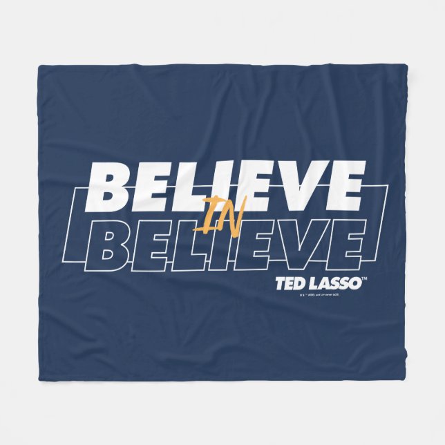 Manta Polar Ted Lasso | Creer en Believe (Frente (Horizontal))