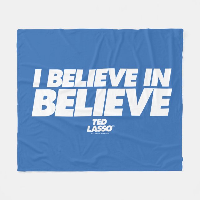 Manta Polar Ted Lasso | Creo en Believe (Frente (Horizontal))