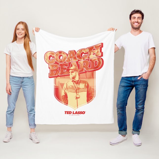 Manta Polar Ted Lasso | Tarjeta de barba de autocar (In situ)