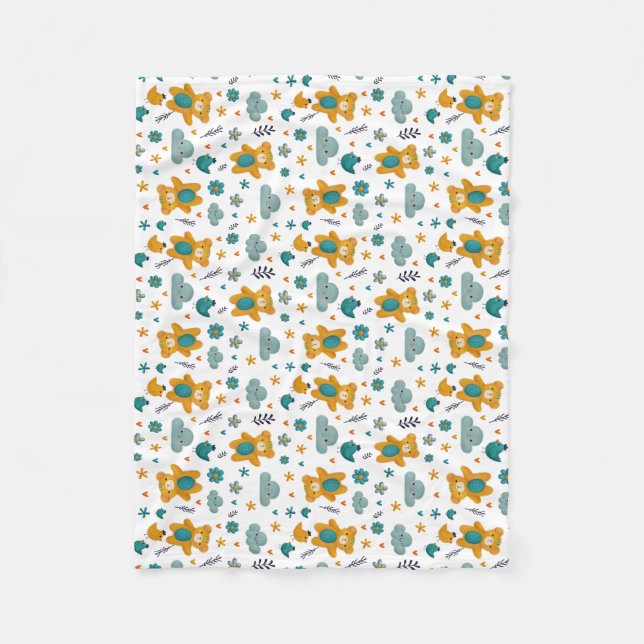 Manta Polar Teddy Bear Baby Blanket (Anverso)