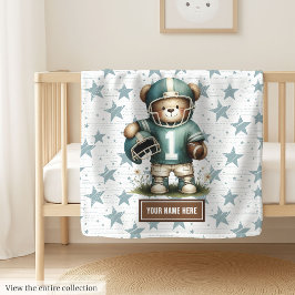 Manta Polar Teddy Blanket de fútbol americano para niños peque
