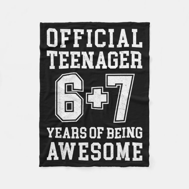 Manta Polar Teenager Funny 6 7 13th Birthday  (Anverso)