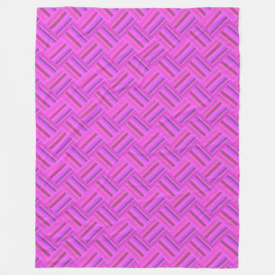 Manta Polar Tejido de rayas rosadas diagonal patrón