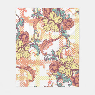 Manta Polar Tejido de tela ecléctica sin fisuras con baroquí