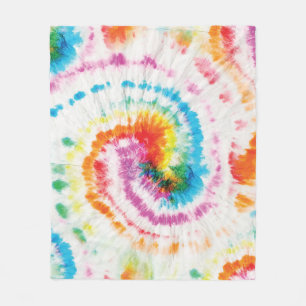 Manta Polar Tejido espiral, patrón de giro arco iris