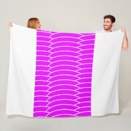 Manta Polar Tejido trópico de color rosado Art Deco Ondas de r