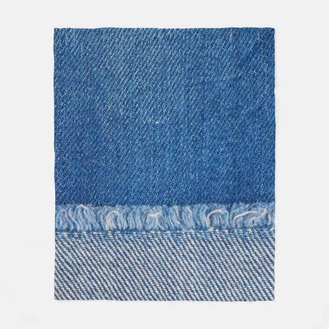 Manta Polar Tejidos Blue Jeans Fondo, textura de denim (Anverso)