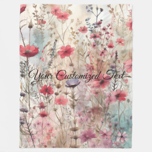 Manta Polar Tejidos de belleza silvestre: al estilo de las flo