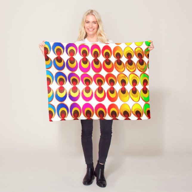 Manta Polar Tejidos psicodélicos (In situ)