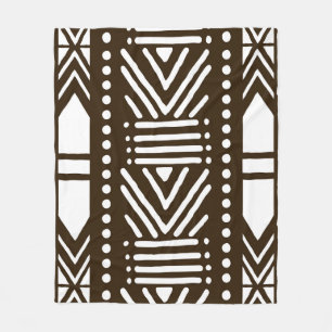 Manta Polar Tela de barro africano impresa