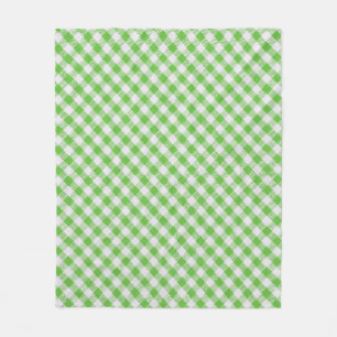 Manta Polar Tela de cuadros verdes, textura de manteles
