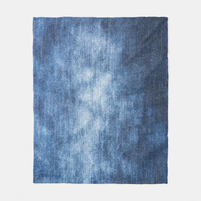 Manta Polar Tela de denim, fondo texturado. (Anverso)