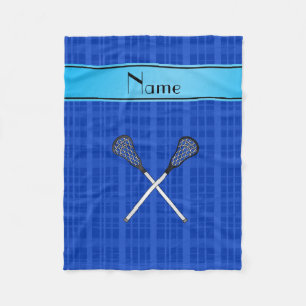 Manta Polar Tela escocesa conocida personalizada del azul del
