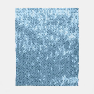 Manta Polar Tela secuencial: Shimmer azul cielo.