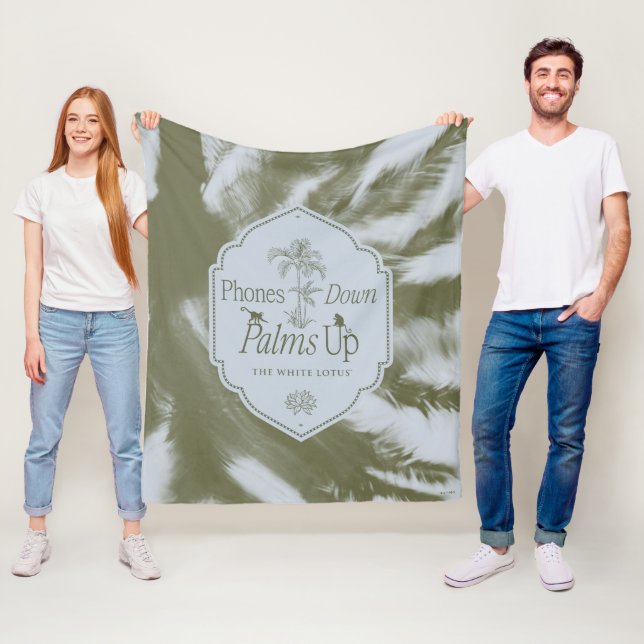 Manta Polar Teléfonos abajo, palmas arriba - El Lotus blanco (In situ)