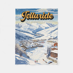 Manta Polar Telluride Colorado Winter Travel Art Vintage