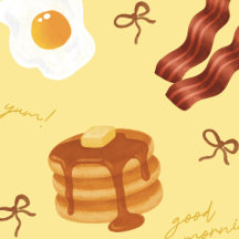 Tema de desayuno Tocino Huevos Panqueques Patrón