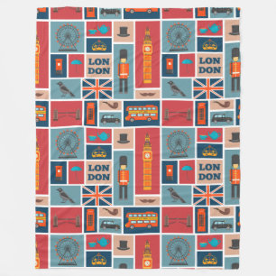 Manta Polar Tema de Londres