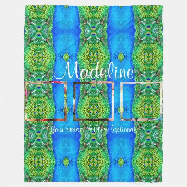 Manta Polar Tema de paquetería de plantilla de personalizado d (Anverso)