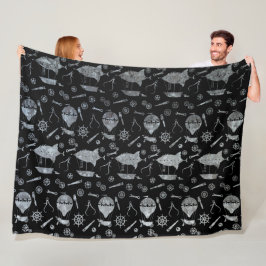 Manta Polar Tema del Airship Zinc Steampunk Silver