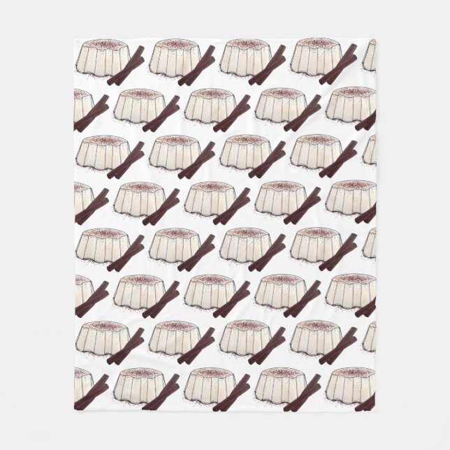 Manta Polar Tembleque Coconut Pudding de Año Nuevo puertorriqu (Anverso)