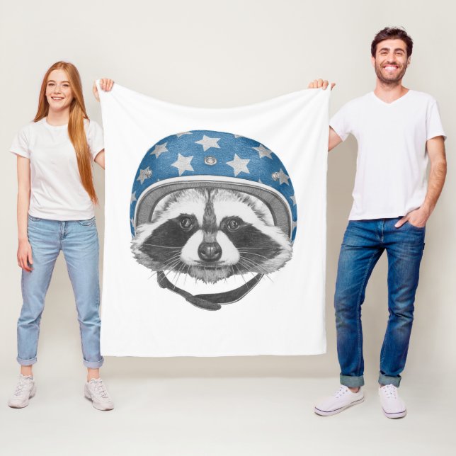 Manta Polar Temerario del mapache (In situ)