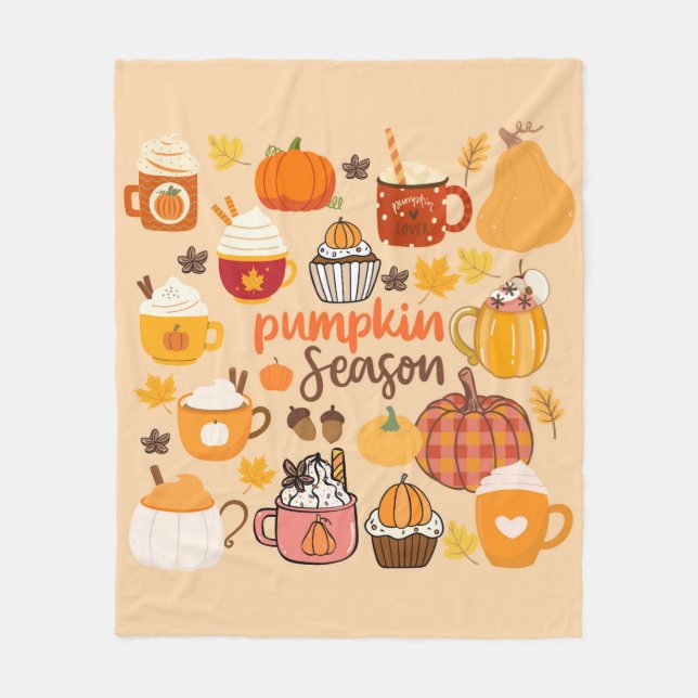 Manta Polar Temporada de calabaza picada (Anverso)