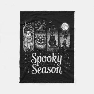 Manta Polar Temporada de fantasía Funny Halloween Boo Witch Ca