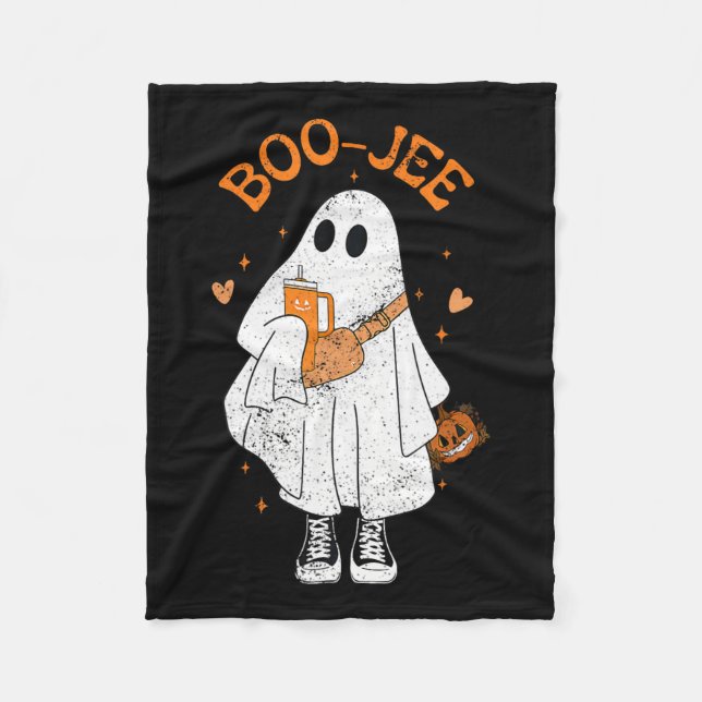 Manta Polar Temporada de Fantasma Halloween Boujee Boo Jee (Anverso)