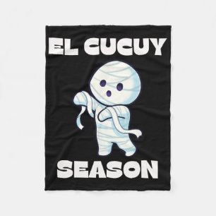 Manta Polar Temporada El Cucuy - Funny Halloween Mexicano