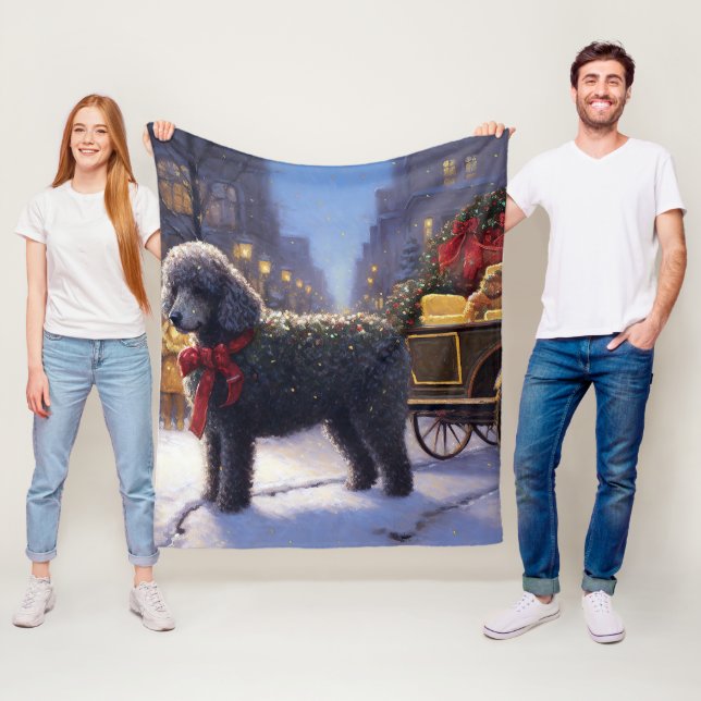 Manta Polar Temporada festiva de Navidades de canapé (In situ)