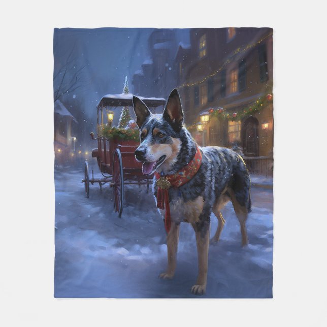 Manta Polar Temporada festiva de Navidades de ganado australia (Anverso)