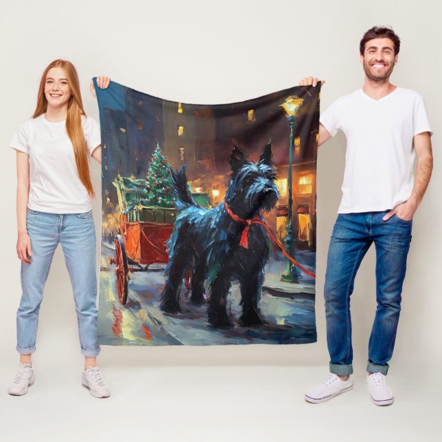 Manta Polar Temporada festiva de Navidades de territorios esco (In situ)