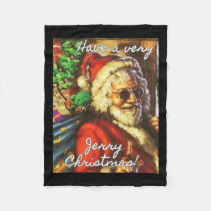 Manta Polar Ten A Los Navidades De Jerry Garcia Santa Holiday