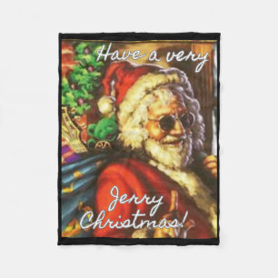 Manta Polar Ten A Los Navidades De Jerry Garcia Santa Holiday