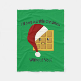 Manta Polar Tendré un Navidad de Waffle sin ti