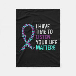 Manta Polar Tener Tiempo Para Escuchar Los Awarenes Suicidas D