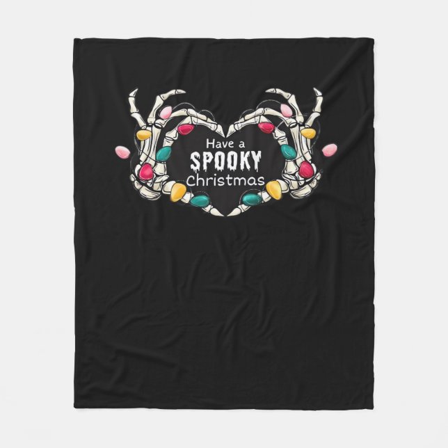 Manta Polar Tener Un Clásico De Navidades Esquiadores - Mano D (Anverso)