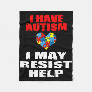 Manta Polar Tengo Autismo Puedo Resistir A Ayudar A Niños Y Ch