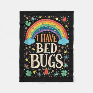 Manta Polar Tengo Bugs De Cama Divertido Inapropiado Retro Ofe