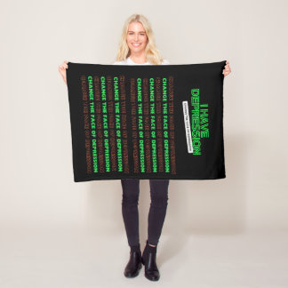 Manta Polar Tengo depresión _cambiar el rostro de la depresión