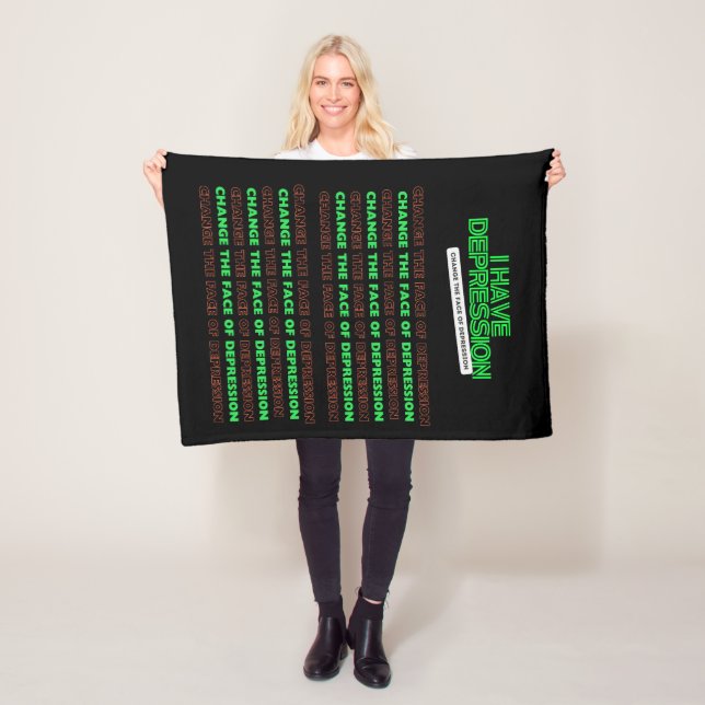 Manta Polar Tengo depresión _cambiar el rostro de la depresión (In situ)