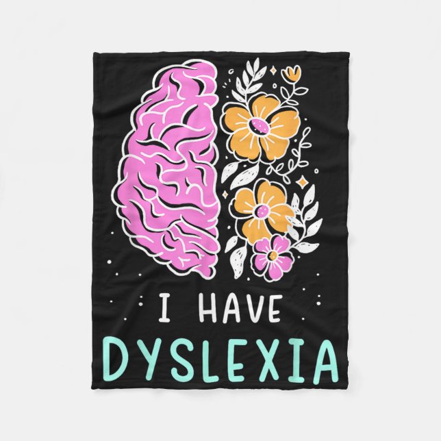 Manta Polar Tengo Dislexia Conciencia Disléxica Disléxica Disl (Anverso)