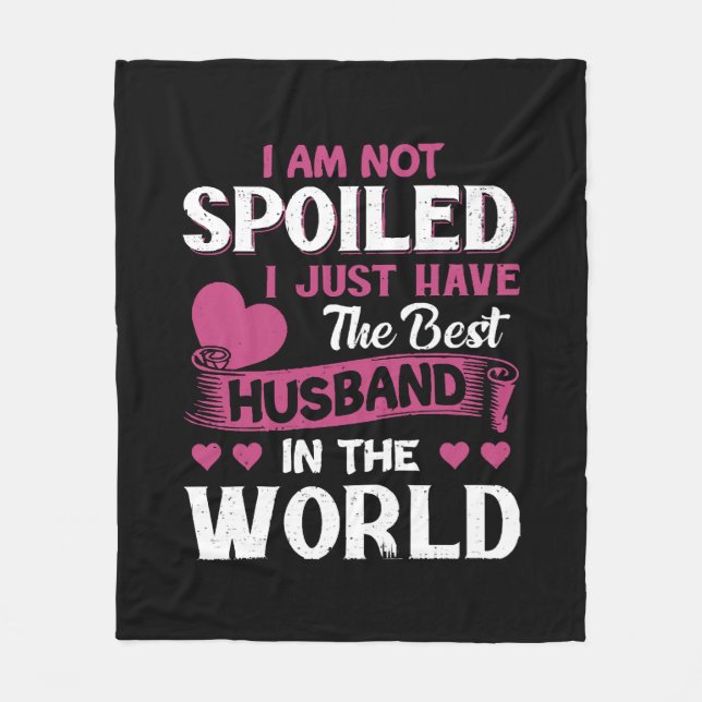 Manta Polar Tengo El Mejor Marido Del Mundo (Anverso)