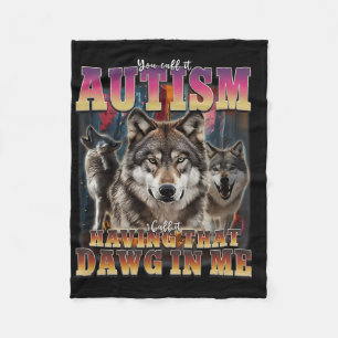 Manta Polar Tengo esa chica en mí Wolves conciencia del autism