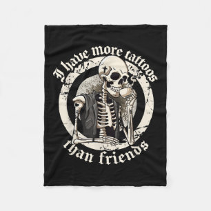 Manta Polar Tengo Más Tatuajes Que Amigos Tattoos Addict Ta