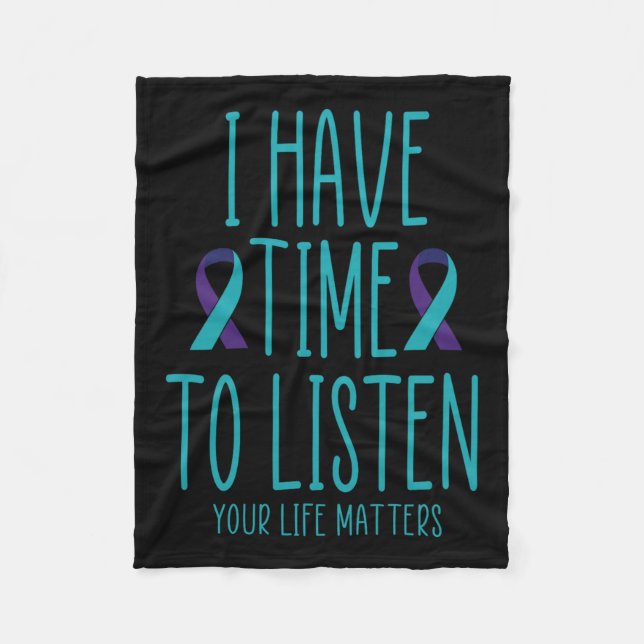 Manta Polar Tengo Tiempo De Escuchar La Conciencia Sobre El Su (Anverso)