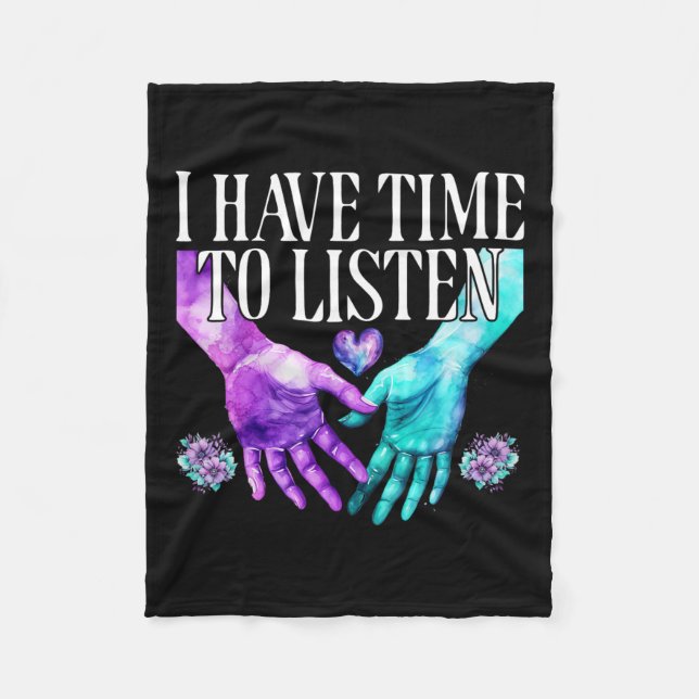 Manta Polar Tengo Tiempo Para Escuchar La Conciencia De La Pre (Anverso)