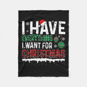 Manta Polar Tengo Todo Lo Que Quiero De Los Navidades Es Yo So