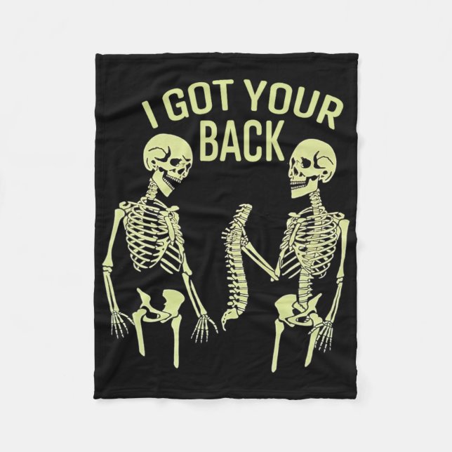 Manta Polar Tengo Tu Ck Halloween Skeleton Skull Sarcástico (Anverso)